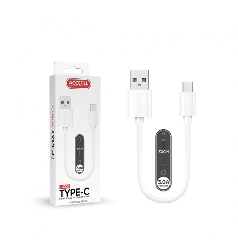 Cabo de dados 3.0A - USB-C branco (0,30 m)