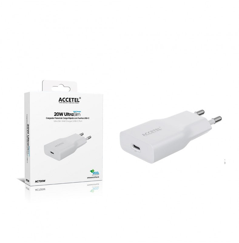 Carregador de parede UltraSlim com carregamento rápido PD de 20W